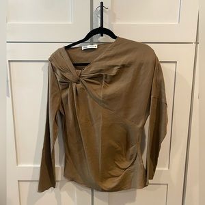 Zara long sleeve blouse with twist details